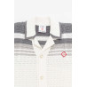 CASABLANCA WHITE GREY CROCHET SHIRT